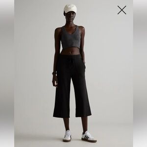 Quince Fleece Wide Leg Crop Pant